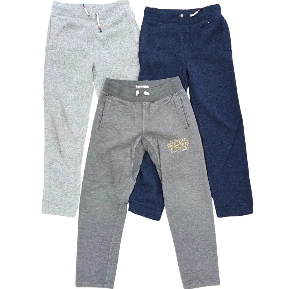 GAP Kids Bundle Of 3 Sweatpants - Gray Star Wars & Light Gray and Navy